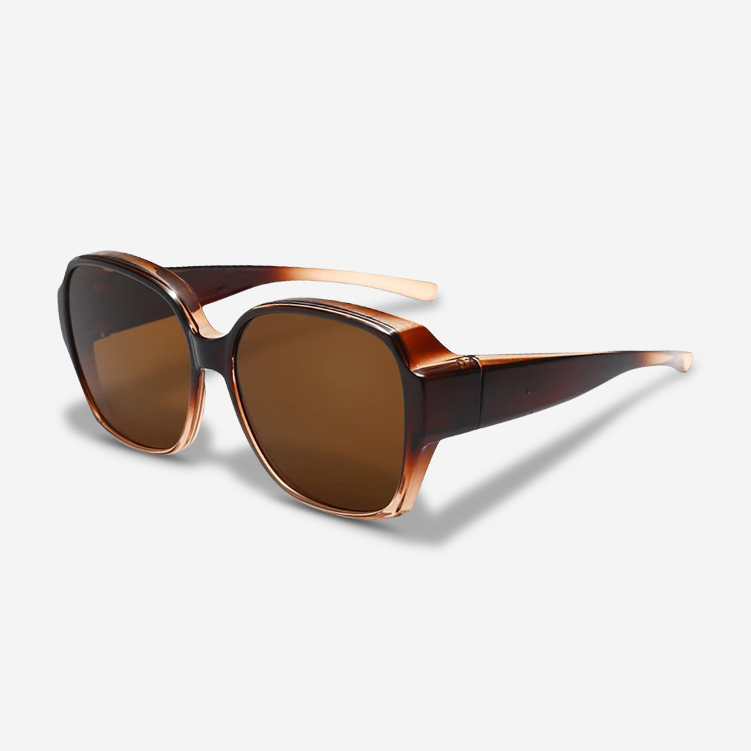 SAINT Ladies Fit-Over Polarized Sunglasses for Prescription Eyewear UV Protection