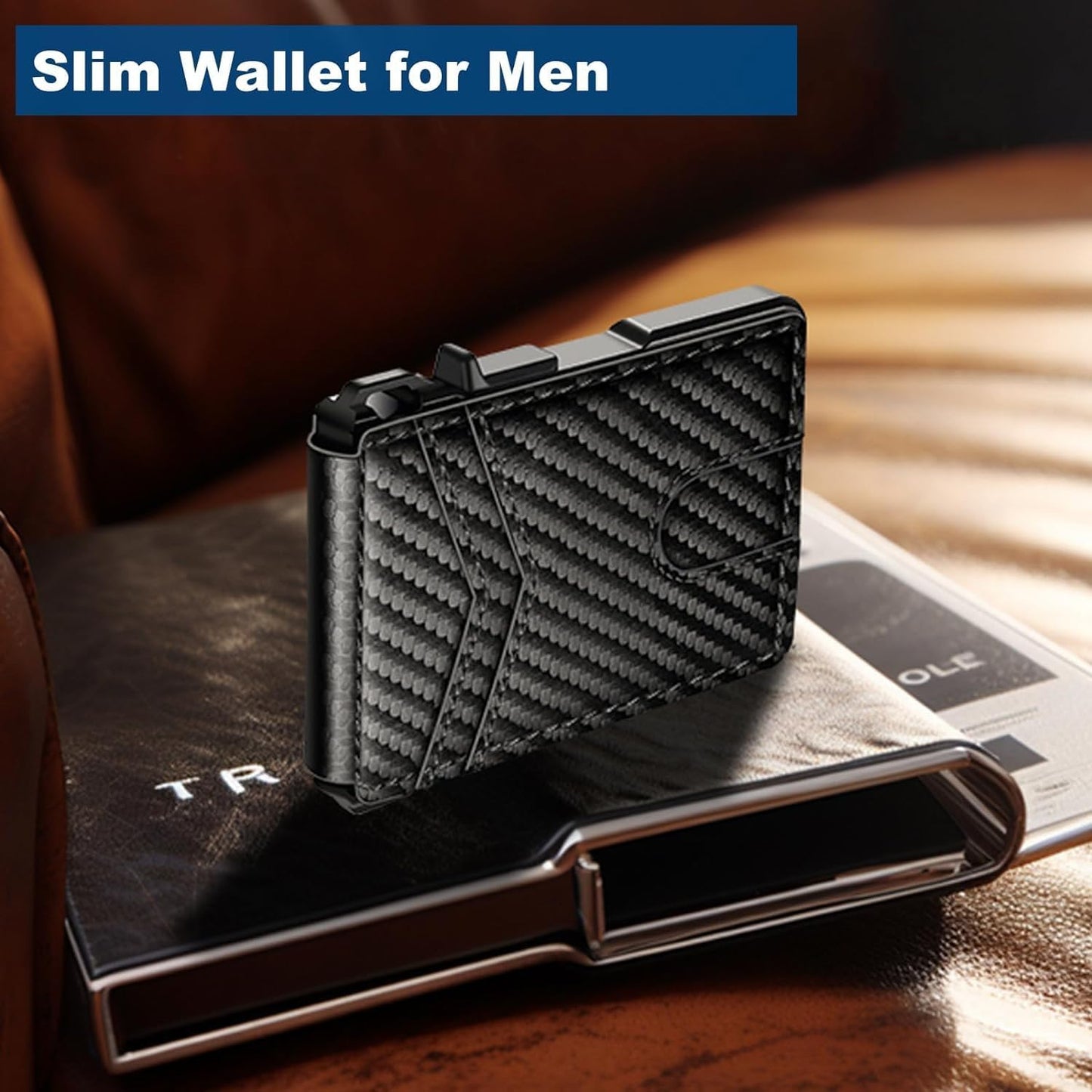 SnapVault™ Mens Minimalist Wallet