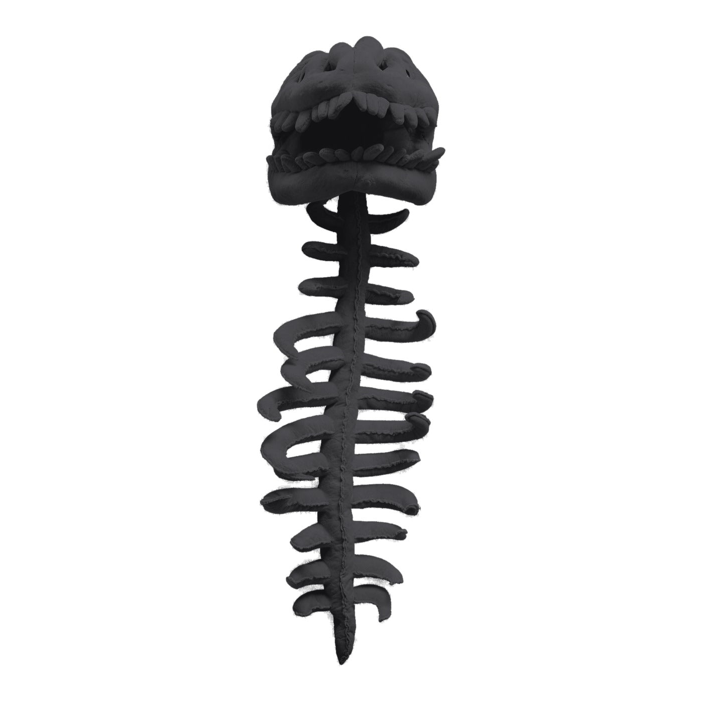 Cozysaurus Dino Skeleton Plush Costume Hooded Fleece Suit