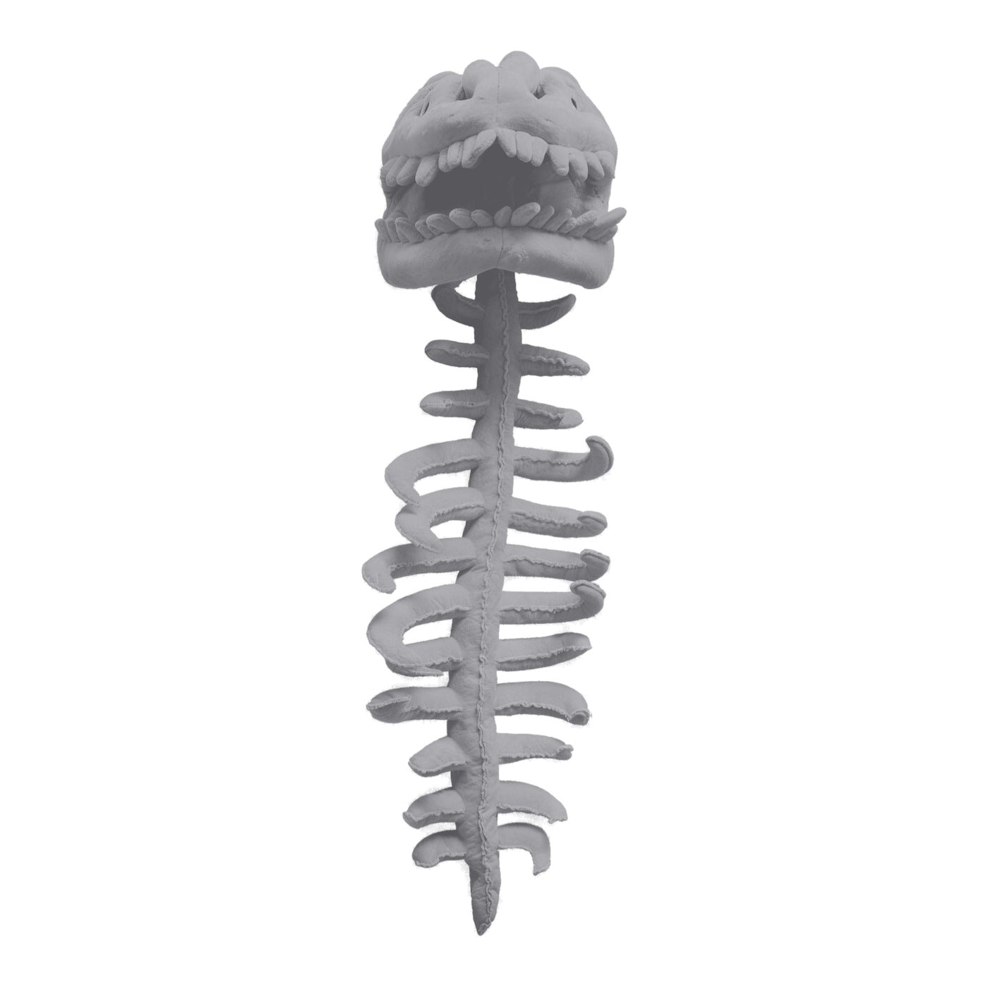 Cozysaurus Dino Skeleton Plush Costume Hooded Fleece Suit