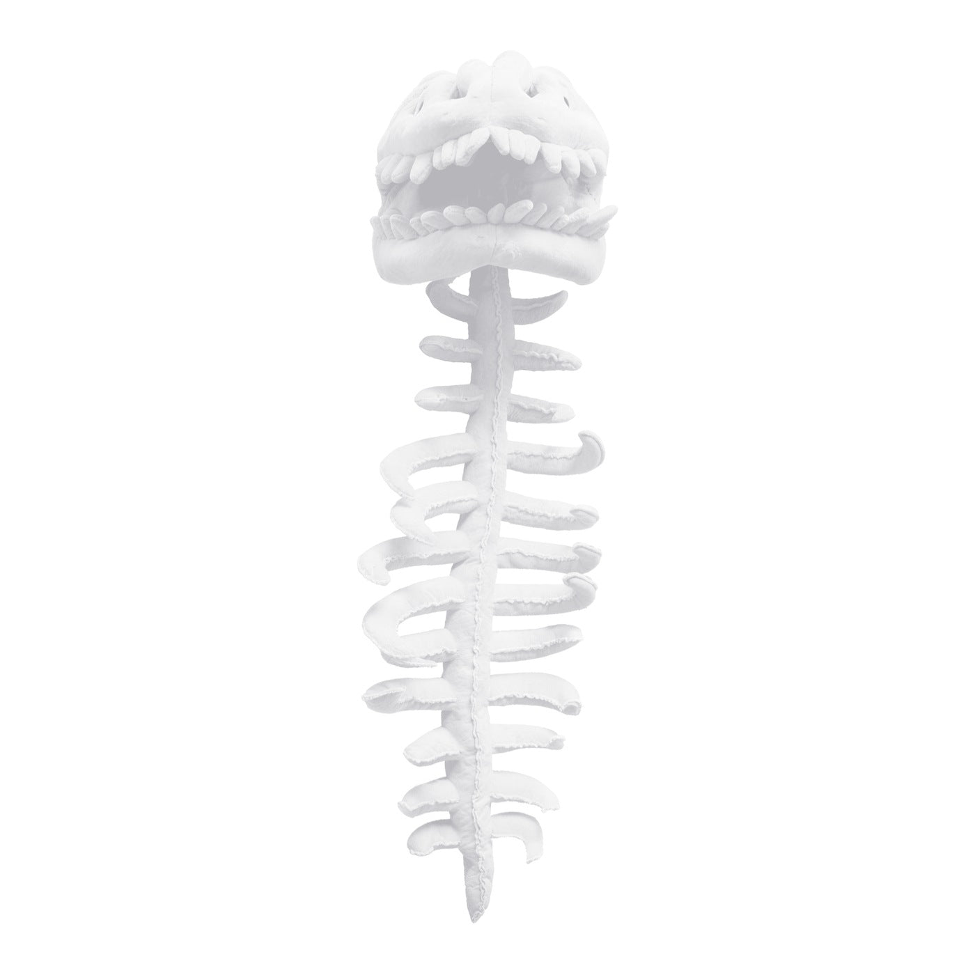 Cozysaurus Dino Skeleton Plush Costume Hooded Fleece Suit