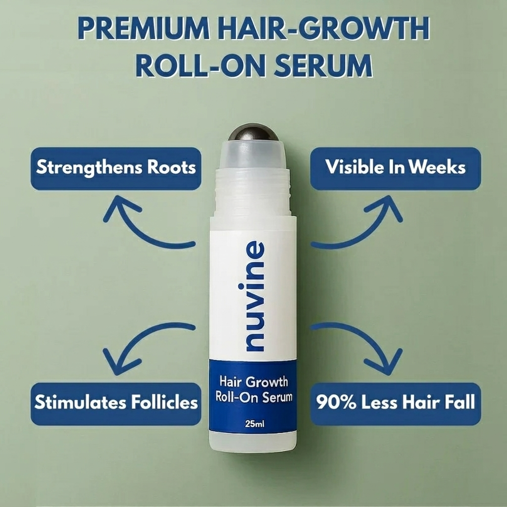 BUY 1 GET 1 FREE Hair Growth Roll-On Serum