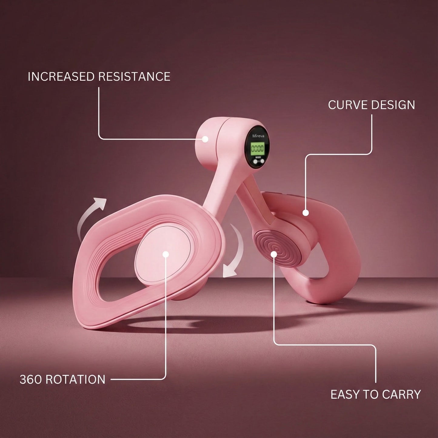 Mireva Fit Thigh and Pelvic Trainer Adjustable Resistance Device